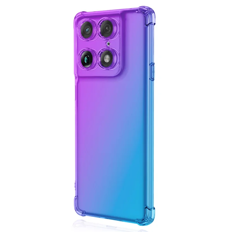 For Motorola Signature 5G Case Gradient Color TPU Anti-Drop Phone Cover - Purple  /  Blue