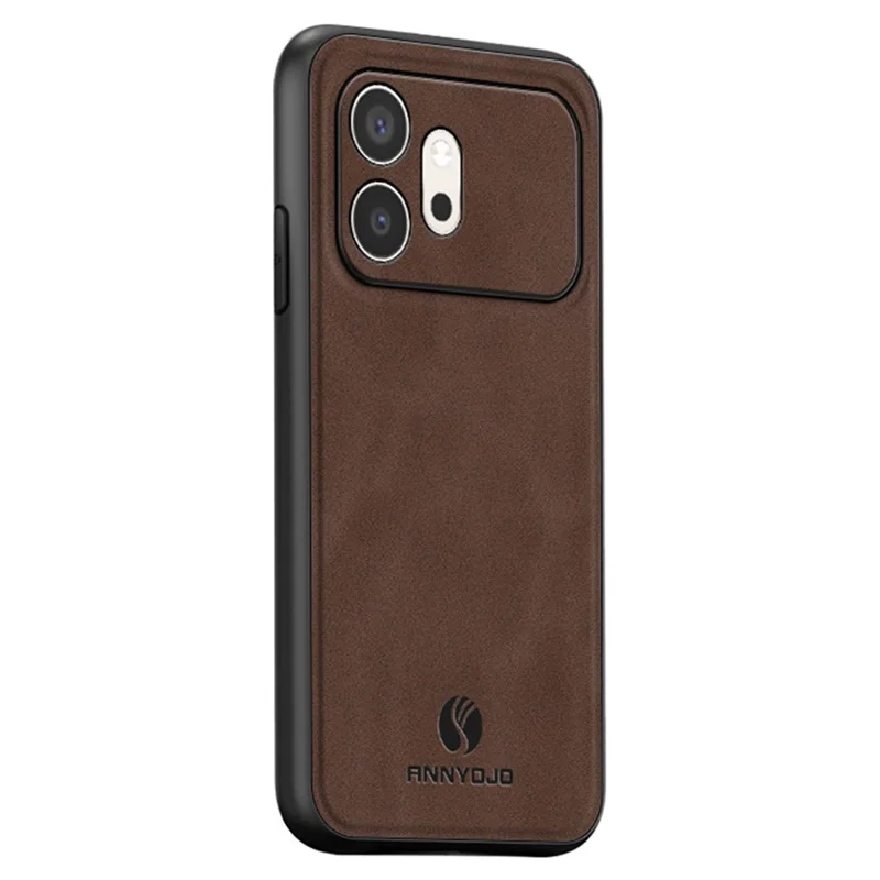 ANNYOJO чехол для Honor 600 5G из искусственной кожи PU + PC + TPU, ударопрочный задний чехол - Кофе