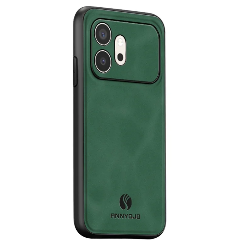 ANNYOJO For Honor 600 5G Phone Case PU Leather + PC + TPU Anti Drop Phone Back Cover - Green