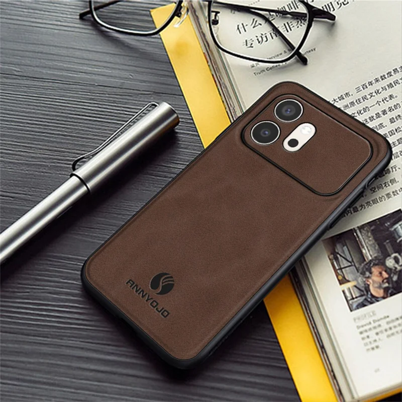 ANNYOJO For Honor 600 5G Phone Case PU Leather + PC + TPU Anti Drop Phone Back Cover - Green