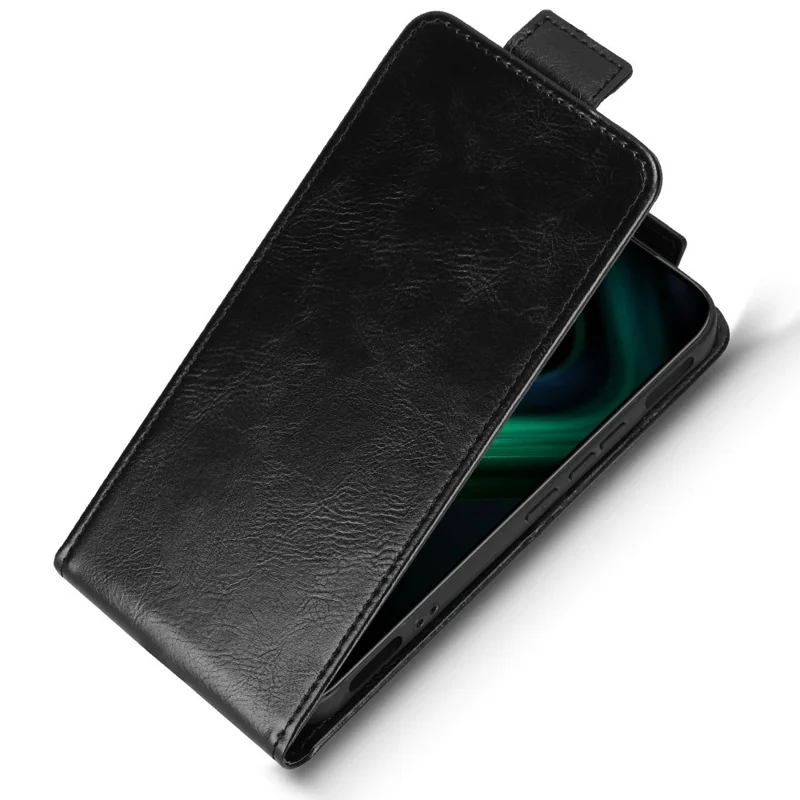 For Infinix GT 50 Pro 5G Stand Case Magnetic Clasp Vertical Flip Leather Phone Cover with Card Holder - Black