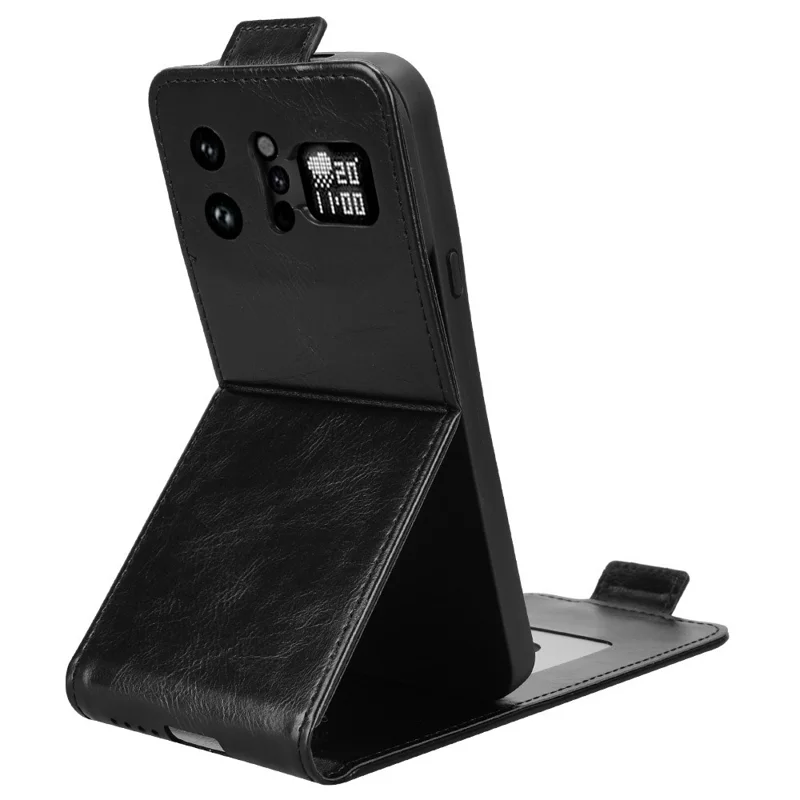 Cover con supporto per Infinix Note 60 Ultra 5G, custodia verticale con chiusura magnetica, rivestimento in pelle, con porta carte - Nero
