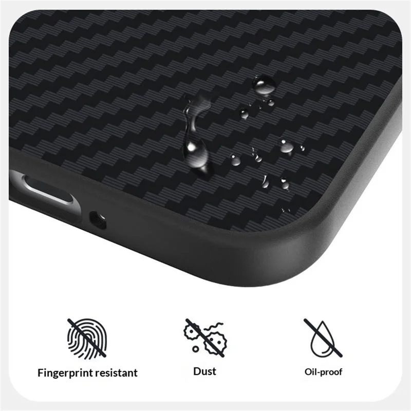 ABEEL Custodia Magnetica per Xiaomi Redmi K90 Max 5G, Rivestimento Posteriore con Texture in Fibra di Carbonio - Nero / Rosso