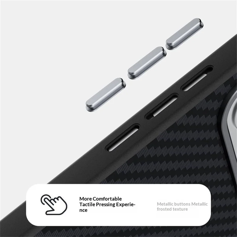ABEEL Custodia Magnetica per Xiaomi Redmi K90 Max 5G, Rivestimento Posteriore con Texture in Fibra di Carbonio - Nero / Rosso