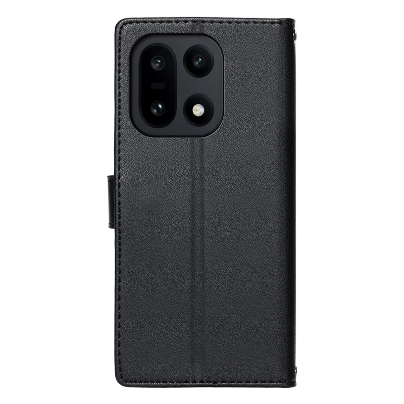 Voor OnePlus 15 5G Hoesje In reliëf gegraveerd Totem Leer Flip Portemonnee Telefoonhoesje met Polsbandje - Zwart