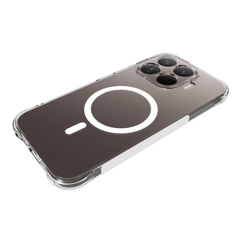 For Xiaomi 17T Magnetic Case TPU Anti-drop Phone Back Cover - Transparent
