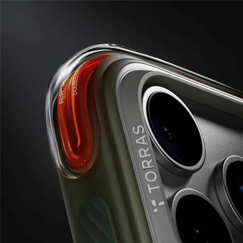 TORRAS Ostand Q3 Air Pro Series for iPhone 17 Pro Magnetic Case Rotating Kickstand Shockproof PC + TPU Phone Cover - Alpine Marble