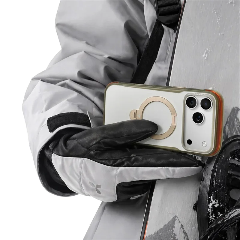 TORRAS Ostand Q3 Air Pro Series for iPhone 17 Pro Magnetic Case Rotating Kickstand Shockproof PC + TPU Phone Cover - Alpine Marble