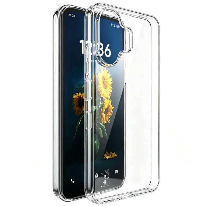 IMAK Série UX-10 pour TCL NxtPaper 70 Pro 5G Étui de Téléphone Transparent Arrière Souple en TPU - Transparent