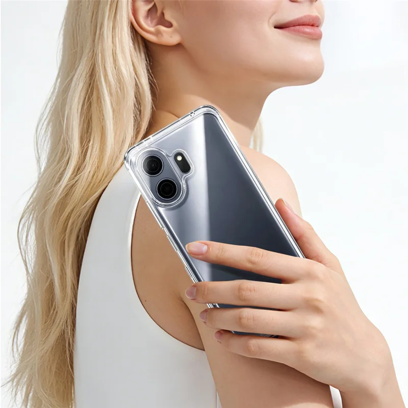 IMAK Série UX-10 pour TCL NxtPaper 70 Pro 5G Étui de Téléphone Transparent Arrière Souple en TPU - Transparent