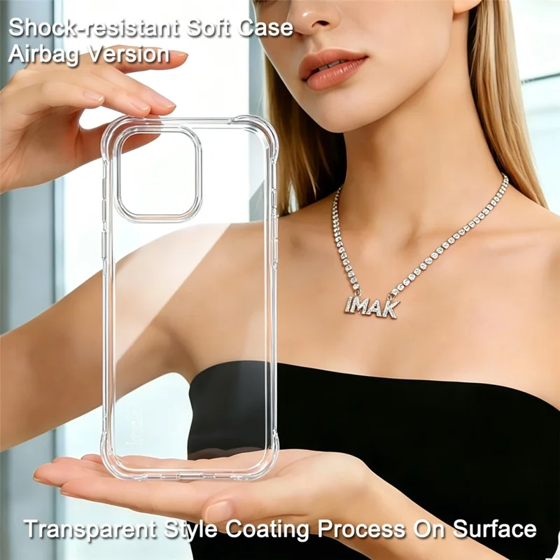 IMAK Custodia per OnePlus Nord CE6 5G Cover TPU Protettiva Antiurto con Airbag - Trasparente