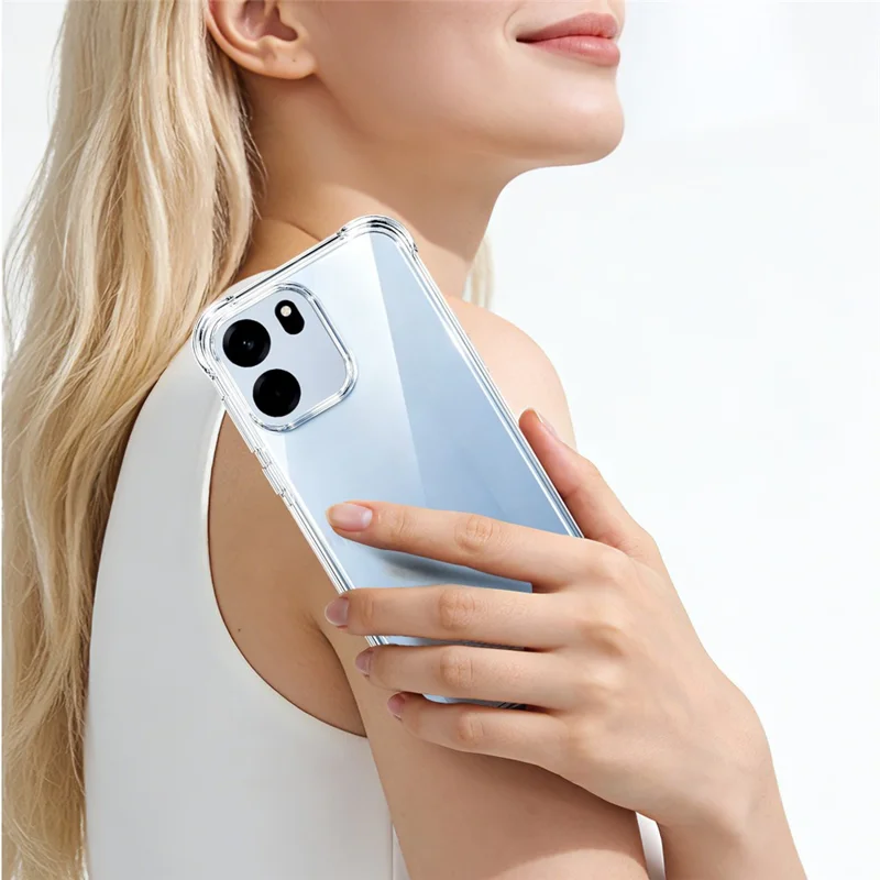 IMAK Custodia per OnePlus Nord CE6 5G Cover TPU Protettiva Antiurto con Airbag - Trasparente