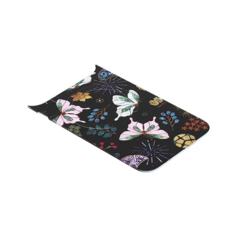 For iPhone 17 Pro Max Magnetic Back Plates Pattern Printed Quick Change Backplate (Backplate Only) - Flower Butterfly