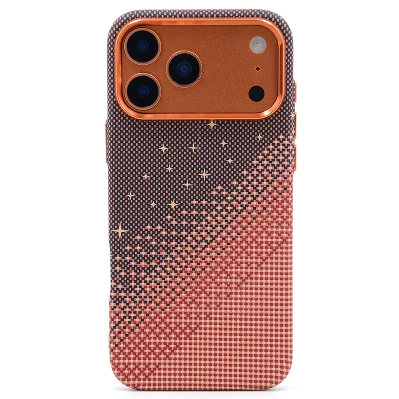 For iPhone 17 Pro Max Magnetic Case Compatible with MagSafe Carbon Fiber Texture Water Transfer PC Phone Cover - 1