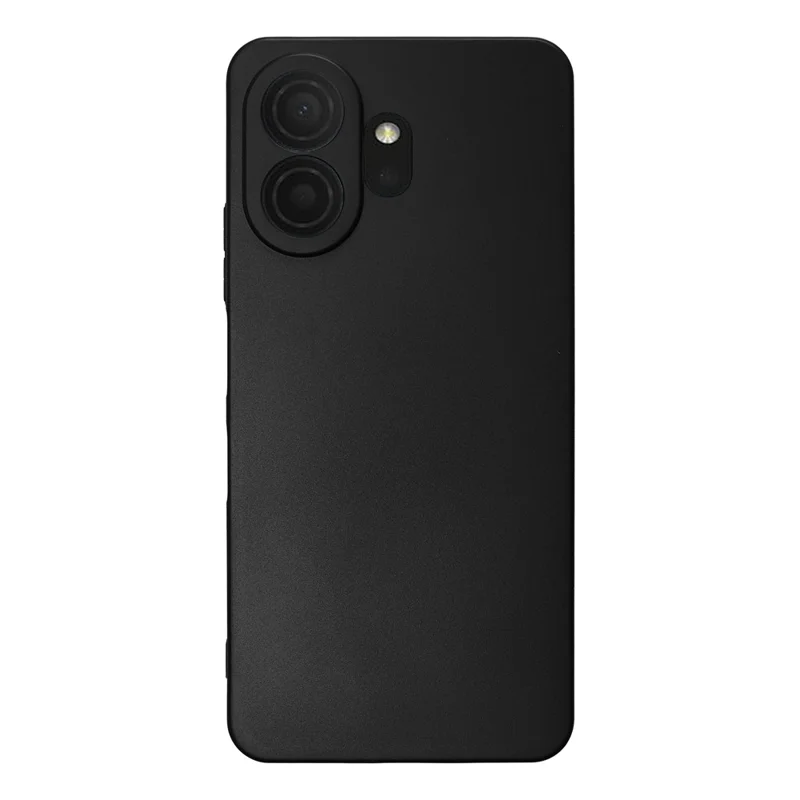 For TCL NxtPaper 70 Pro 5G Candy Color Phone Shell Matte TPU Phone Case Soft Smartphone Back Covering Cover - Black