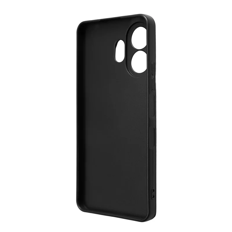 For TCL NxtPaper 70 Pro 5G Candy Color Phone Shell Matte TPU Phone Case Soft Smartphone Back Covering Cover - Black