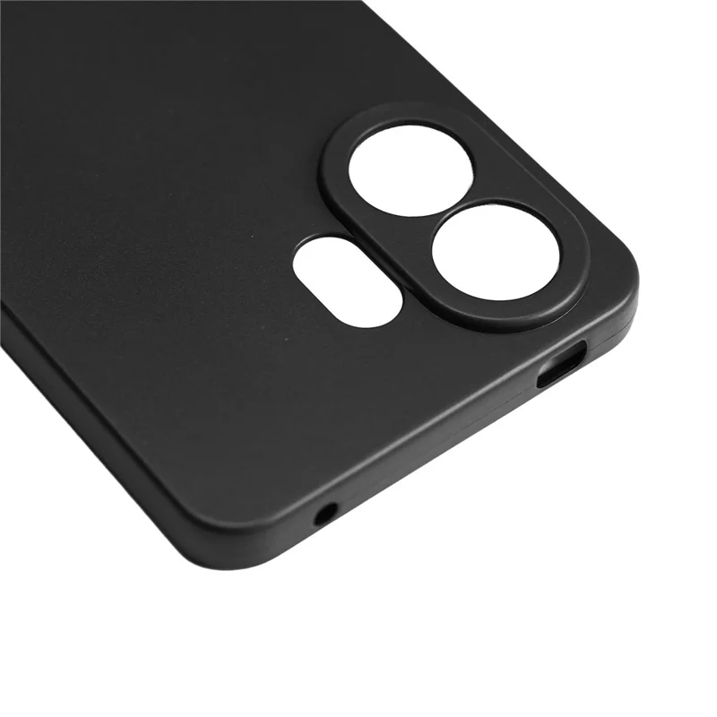 For TCL NxtPaper 70 Pro 5G Candy Color Phone Shell Matte TPU Phone Case Soft Smartphone Back Covering Cover - Black