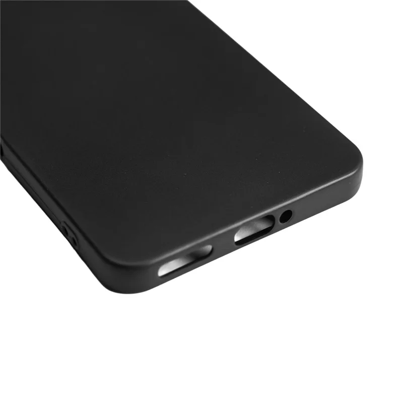 For TCL NxtPaper 70 Pro 5G Candy Color Phone Shell Matte TPU Phone Case Soft Smartphone Back Covering Cover - Black