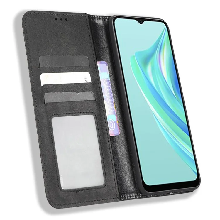 Per Infinix Hot 20i 4G X665C / X665E Modello Impresso PU Custodia Per Telefono in Pelle PU Coperchio di Chiusa Auto Auto Chiuso Auto - Nero