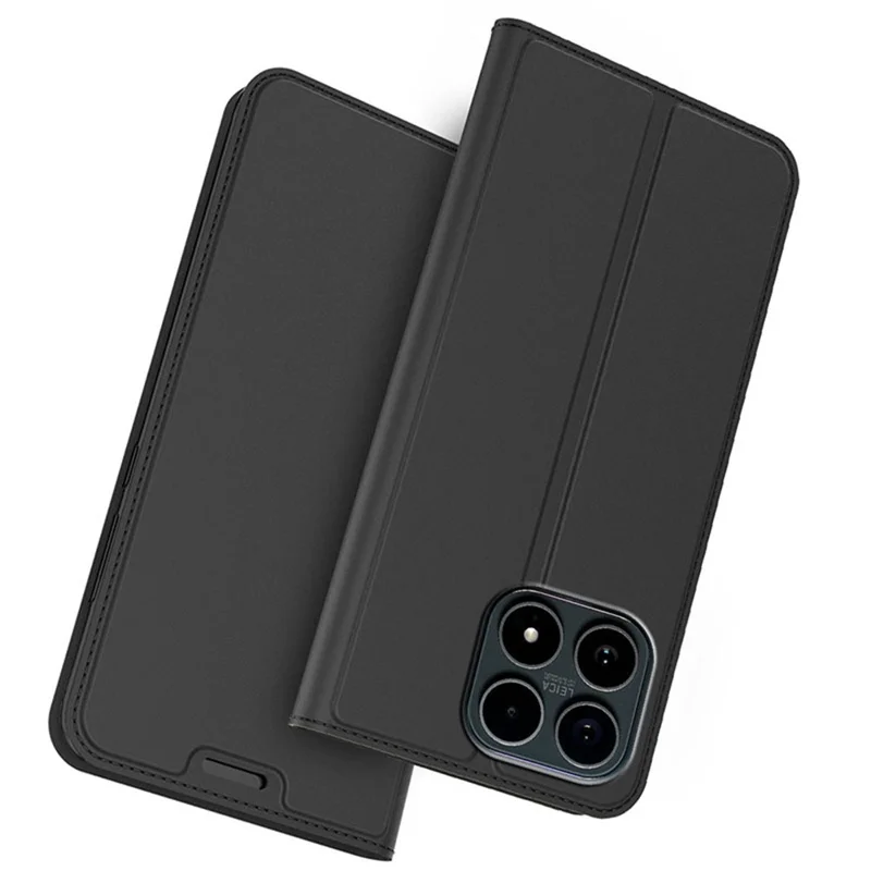 Funda para Xiaomi 17 Max de cuero PU con soporte y ranura para tarjetas - Negro