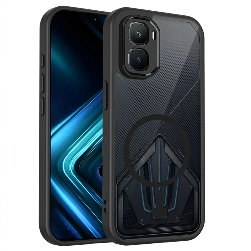 For Infinix GT 50 Pro 5G Magnetic Case Skin Touch Matte PC + TPU Anti-Drop Phone Cover - Translucent