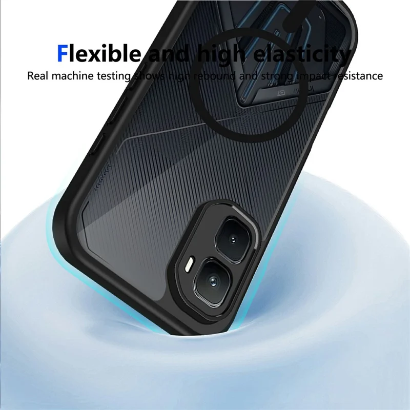 For Infinix GT 50 Pro 5G Magnetic Case Skin Touch Matte PC + TPU Anti-Drop Phone Cover - Translucent
