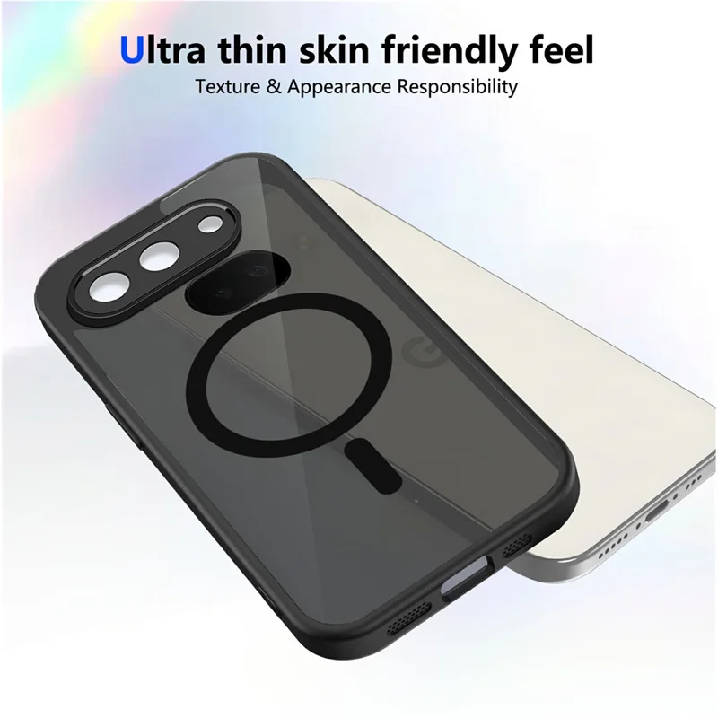 For Google Pixel 10a Magnetic Case Skin Touch Matte PC + TPU Anti-Drop Phone Cover - Translucent