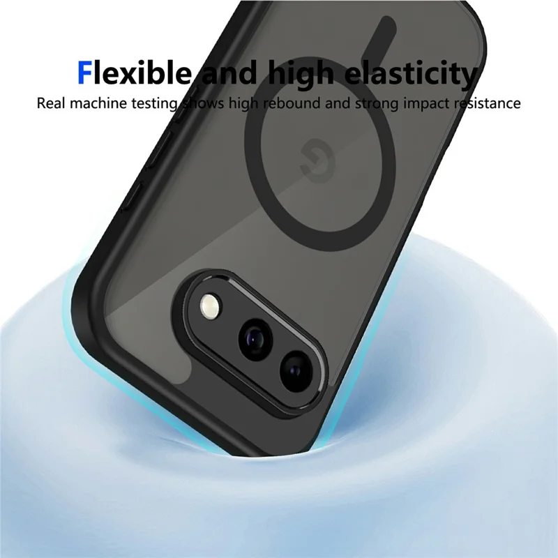 For Google Pixel 10a Magnetic Case Skin Touch Matte PC + TPU Anti-Drop Phone Cover - Translucent