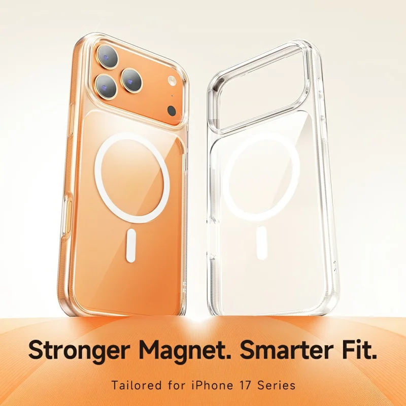 MCDODO PC-1821 for iPhone 17 Pro Magnetic Case PC + TPU Protective Phone Cover - Transparent