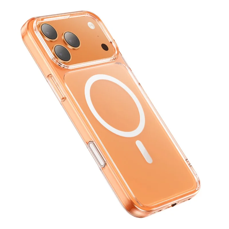 MCDODO PC-1824 for iPhone 17 Magnetic Case with Camera Button Shockproof PC + TPU Phone Cover - Transparent