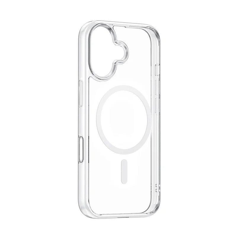 MCDODO PC-1824 for iPhone 17 Magnetic Case with Camera Button Shockproof PC + TPU Phone Cover - Transparent