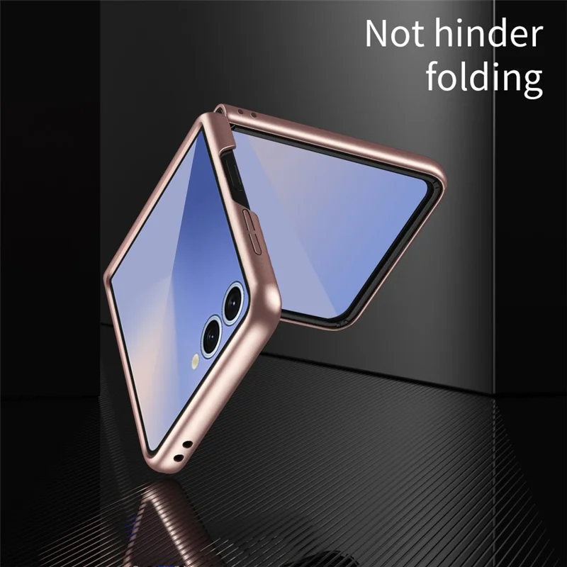 For Samsung Galaxy Z Flip8 Case Skin-Touch Hard PC Phone Cover - Black