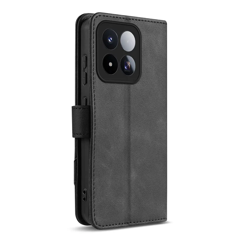 AZNS A2 für Xiaomi 17 Max Ledertasche mit Handschlaufe, RFID-Schutz, Brieftasche, Ständer, Handyhülle - Schwarz