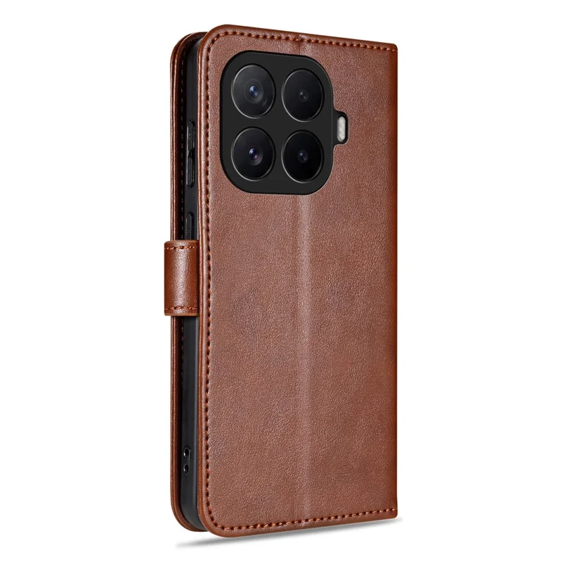 AZNS Für Xiaomi 17T Tasche Anti-Kratz PU-Leder Ständer Brieftasche Handyhülle - Braun