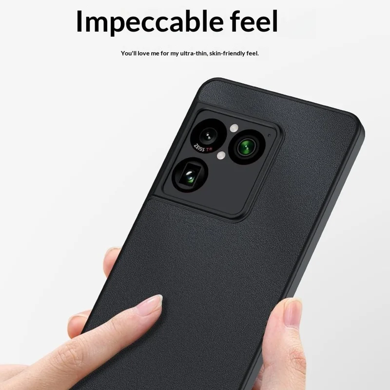 For Sony Xperia 1 VIII Case PU Leather Coated PC + TPU Anti-Drop Phone Cover - Black