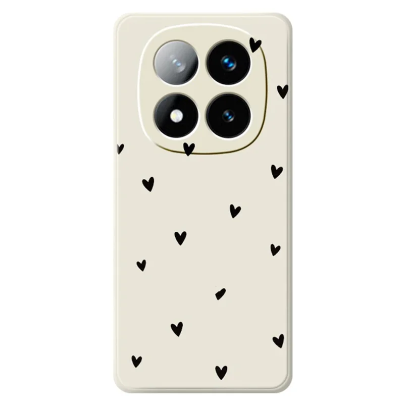 For Xiaomi Redmi Note 15 Pro+ 5G (Global)  /  Poco M8 Pro 5G Case Little Hearts Pattern Printing Straight Edge TPU Phone Back Cover - Beige