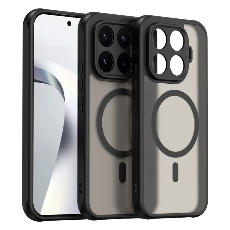 Magnetische Hülle für Xiaomi 17T Anti-Drop Matt PC + TPU Handyhülle - Schwarz