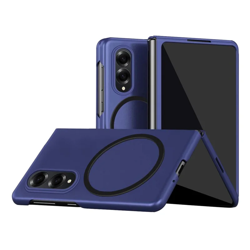 For Samsung Galaxy Z Fold 8 Wide Magnetic Case Skin-Touch Matte Hard PC Phone Cover - Sapphire