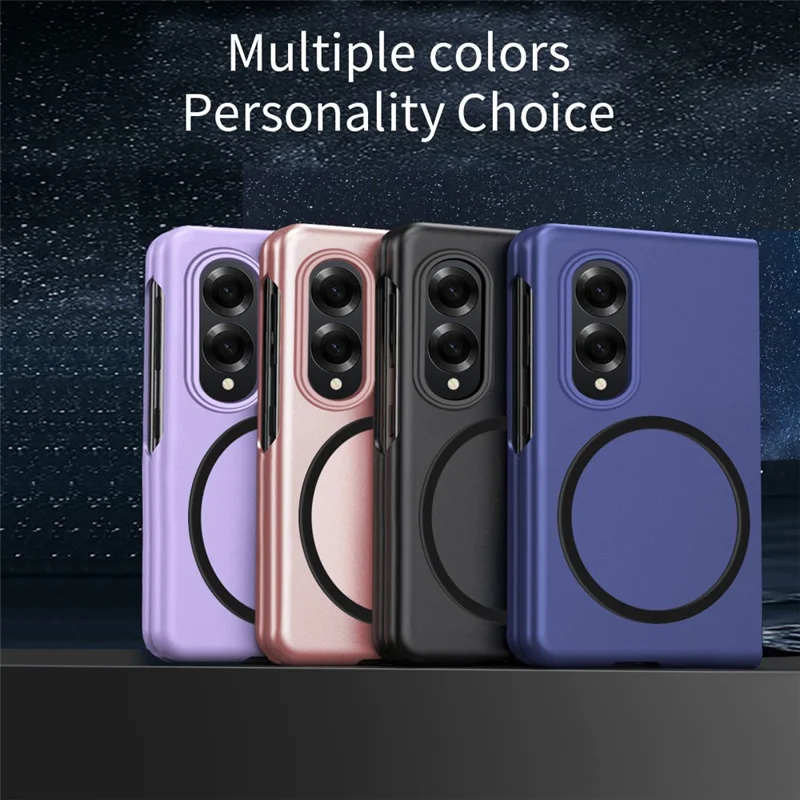 For Samsung Galaxy Z Fold8 Magnetic Case Skin-Touch Matte Hard PC Phone Cover - Black
