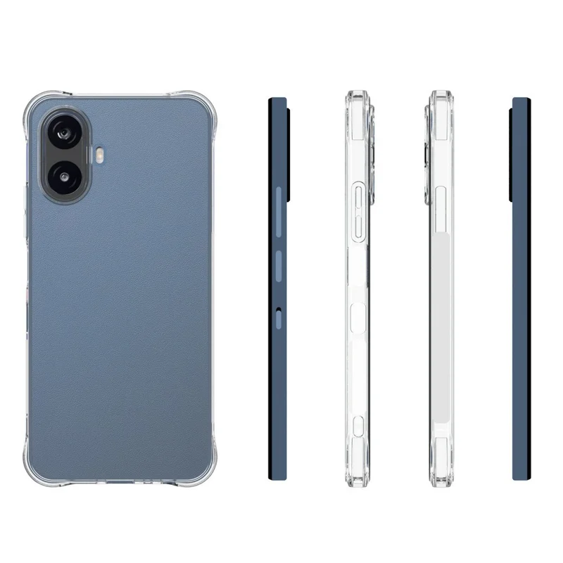 Für TCL K70 Nxtpaper 5G TPU-Hülle, rutschfeste, stoßsichere Handyhülle - Transparent