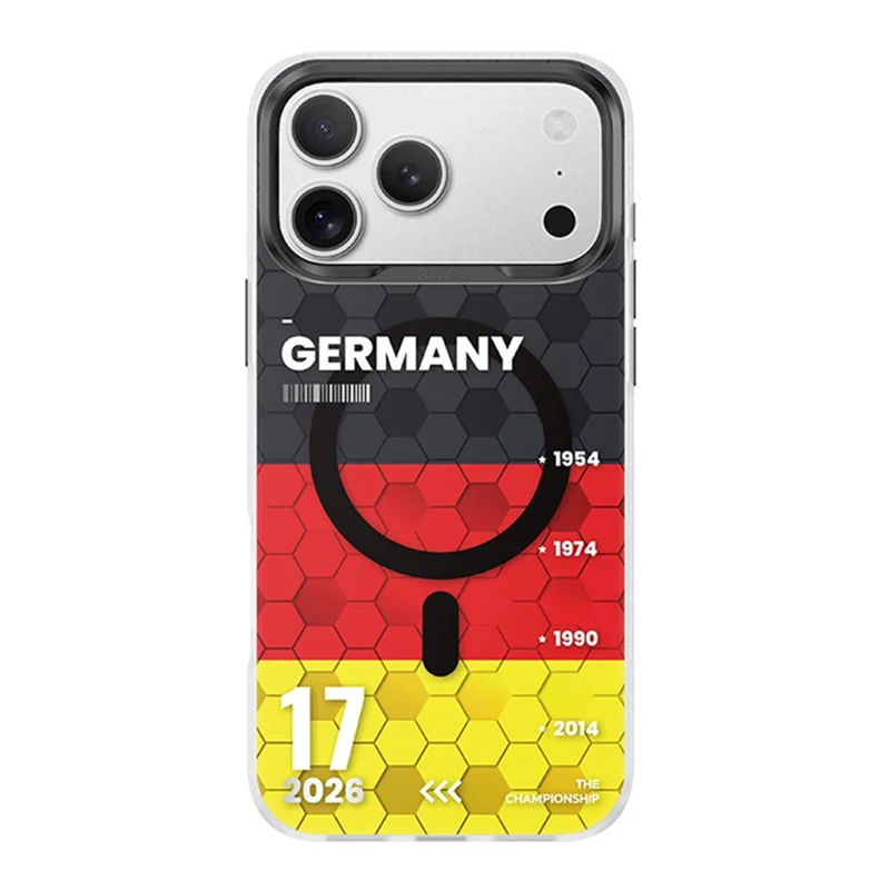 BENKS D3 for iPhone 17 Pro Max Magnetic Case Football Theme TPU Shockproof Phone Cover - German Will