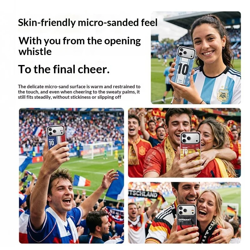 BENKS D3 for iPhone 17 Pro Max Magnetic Case Football Theme TPU Shockproof Phone Cover - German Will