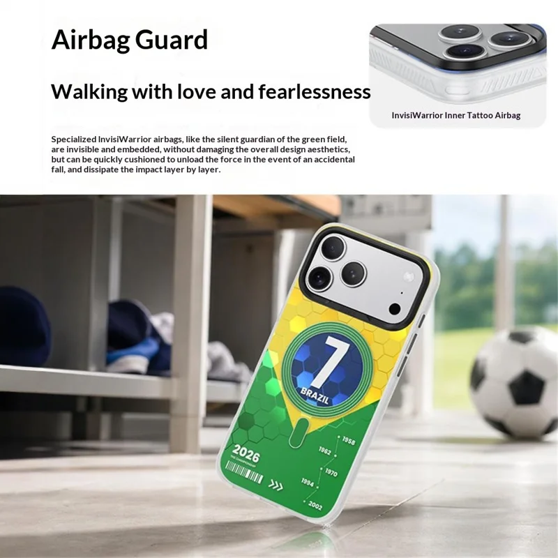 BENKS D3 for iPhone 17 Pro Max Magnetic Case Football Theme TPU Shockproof Phone Cover - German Will