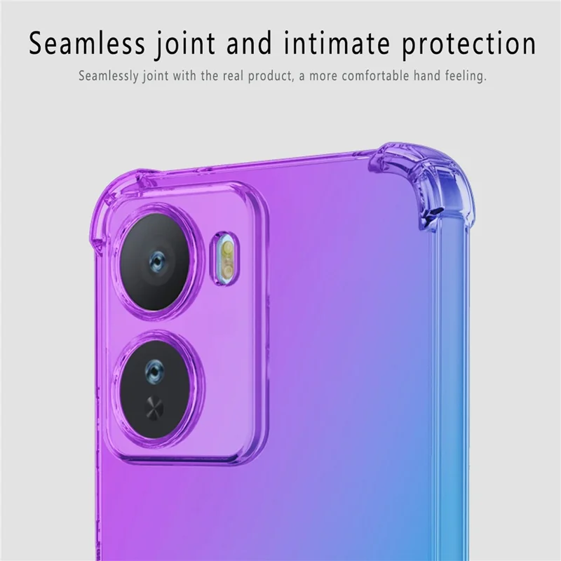 Cover per Xiaomi Redmi 15a 5G, Custodia Antiurto con Design a Gradiente in TPU, Colore Rosa/Oro