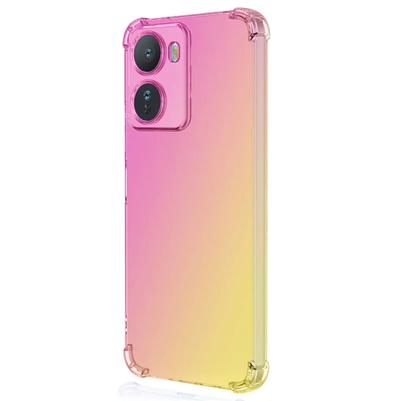Cover per Xiaomi Redmi 15a 5G, Custodia Antiurto con Design a Gradiente in TPU, Colore Rosa/Oro