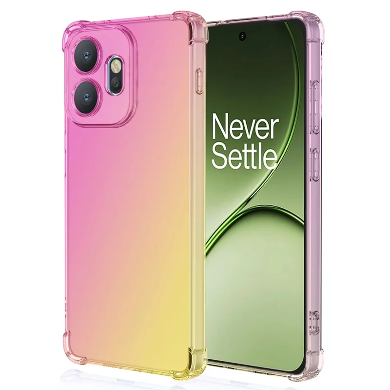 Obudowa na OnePlus 15T 5G, kolor gradientowy, pokrowiec z tworzywa TPU chroniący przed upadkiem - różowy / złoty