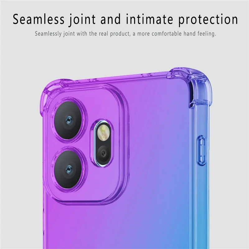 Obudowa na OnePlus 15T 5G, kolor gradientowy, pokrowiec z tworzywa TPU chroniący przed upadkiem - różowy / złoty