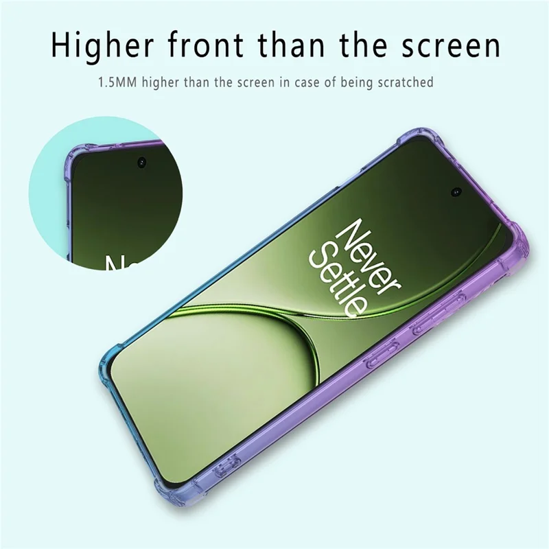 Obudowa na OnePlus 15T 5G, kolor gradientowy, pokrowiec z tworzywa TPU chroniący przed upadkiem - różowy / złoty