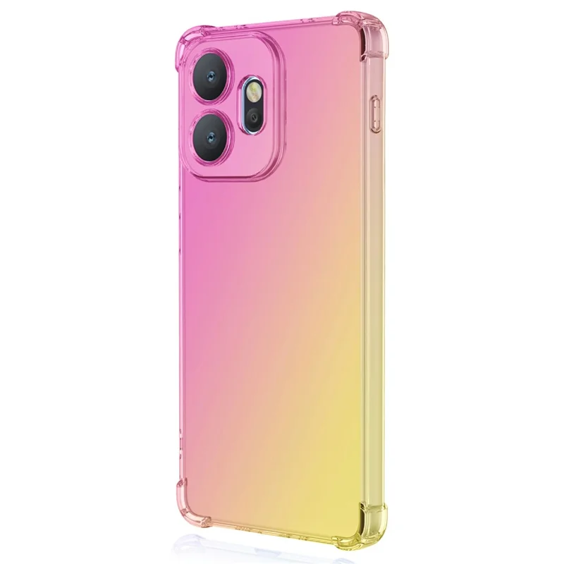 Obudowa na OnePlus 15T 5G, kolor gradientowy, pokrowiec z tworzywa TPU chroniący przed upadkiem - różowy / złoty