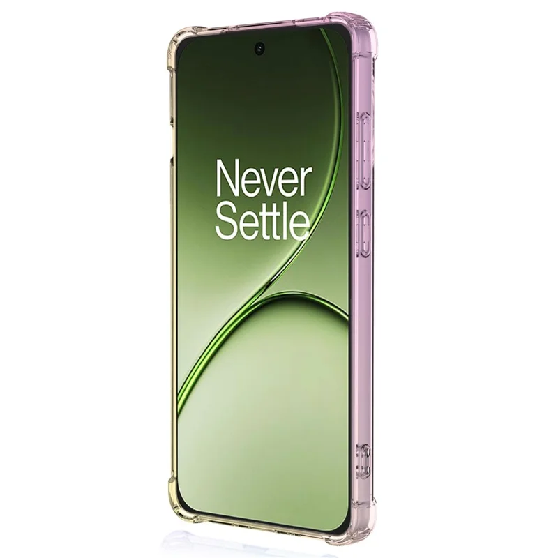 Obudowa na OnePlus 15T 5G, kolor gradientowy, pokrowiec z tworzywa TPU chroniący przed upadkiem - różowy / złoty